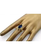 Κίτρινος χρυσός 14 καρατίων Ζαφείρι  Vintage Jewlery vrc134y